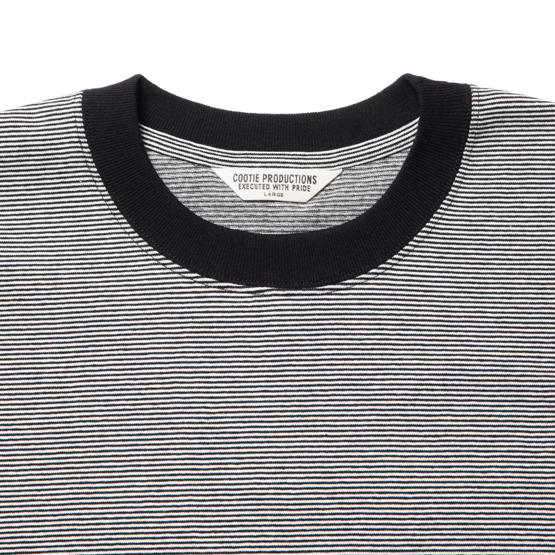 画像: COOTIE PRODUCTIONS/Open End Yarn Border S/S Tee（Black/White）［ボーダーT-23春夏］