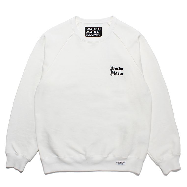 画像: WACKO MARIA/HEAVY WEIGHT SWEAT SHIRT（WHITE）［クルーネックスウェット-23春夏］