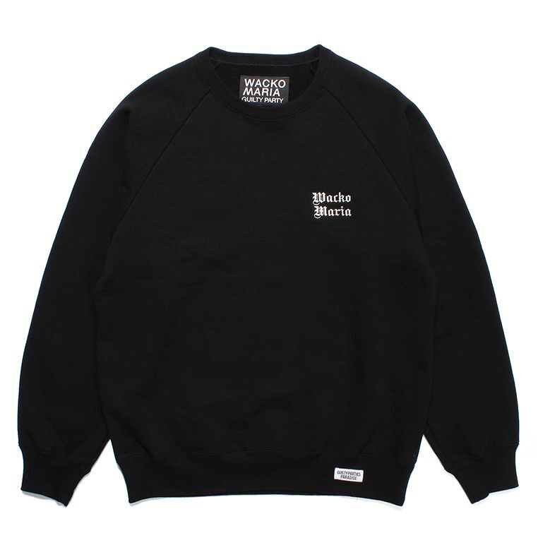 画像: WACKO MARIA/HEAVY WEIGHT SWEAT SHIRT（BLACK）［クルーネックスウェット-23春夏］