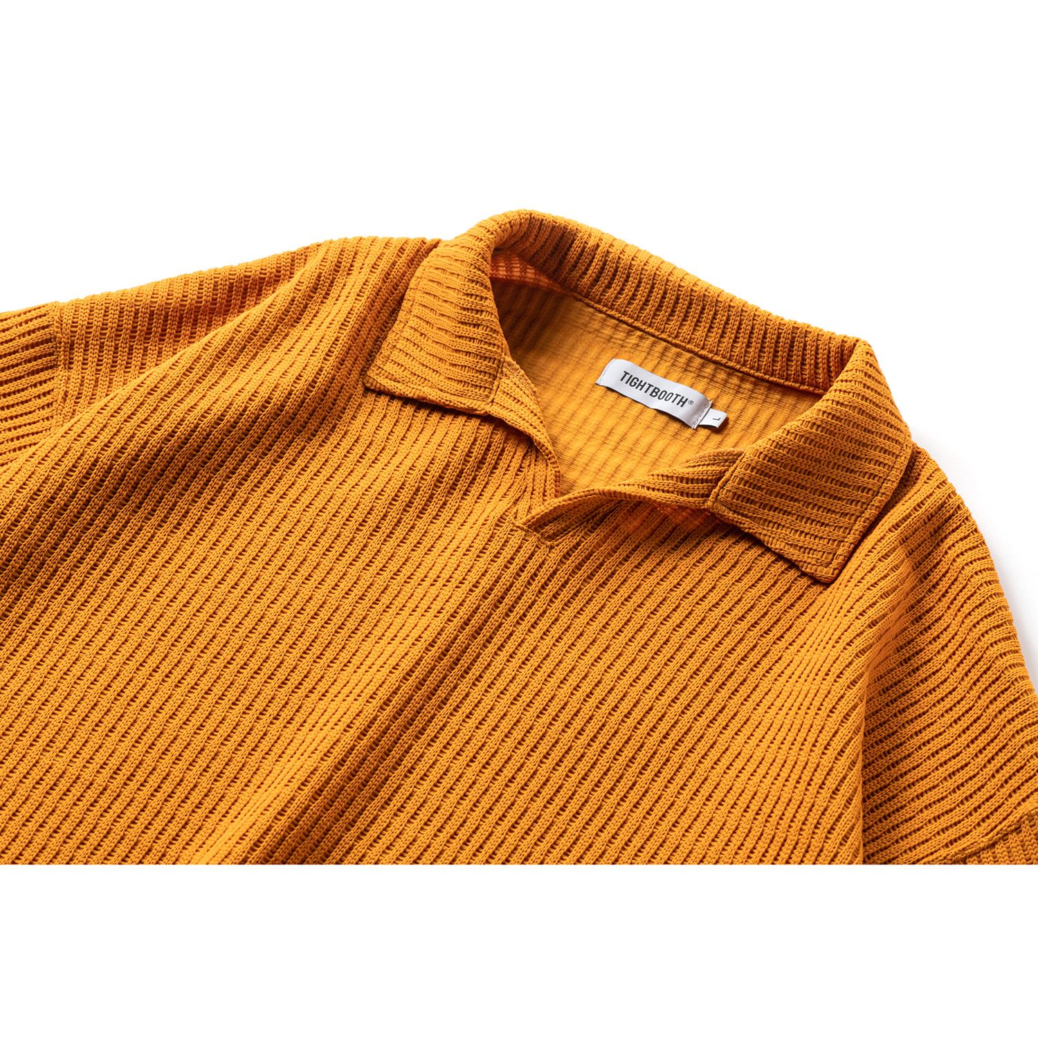 画像: TIGHTBOOTH/MYSTERY GAUGE OPEN POLO（Mustard）［オープンカラーポロ-23春夏］