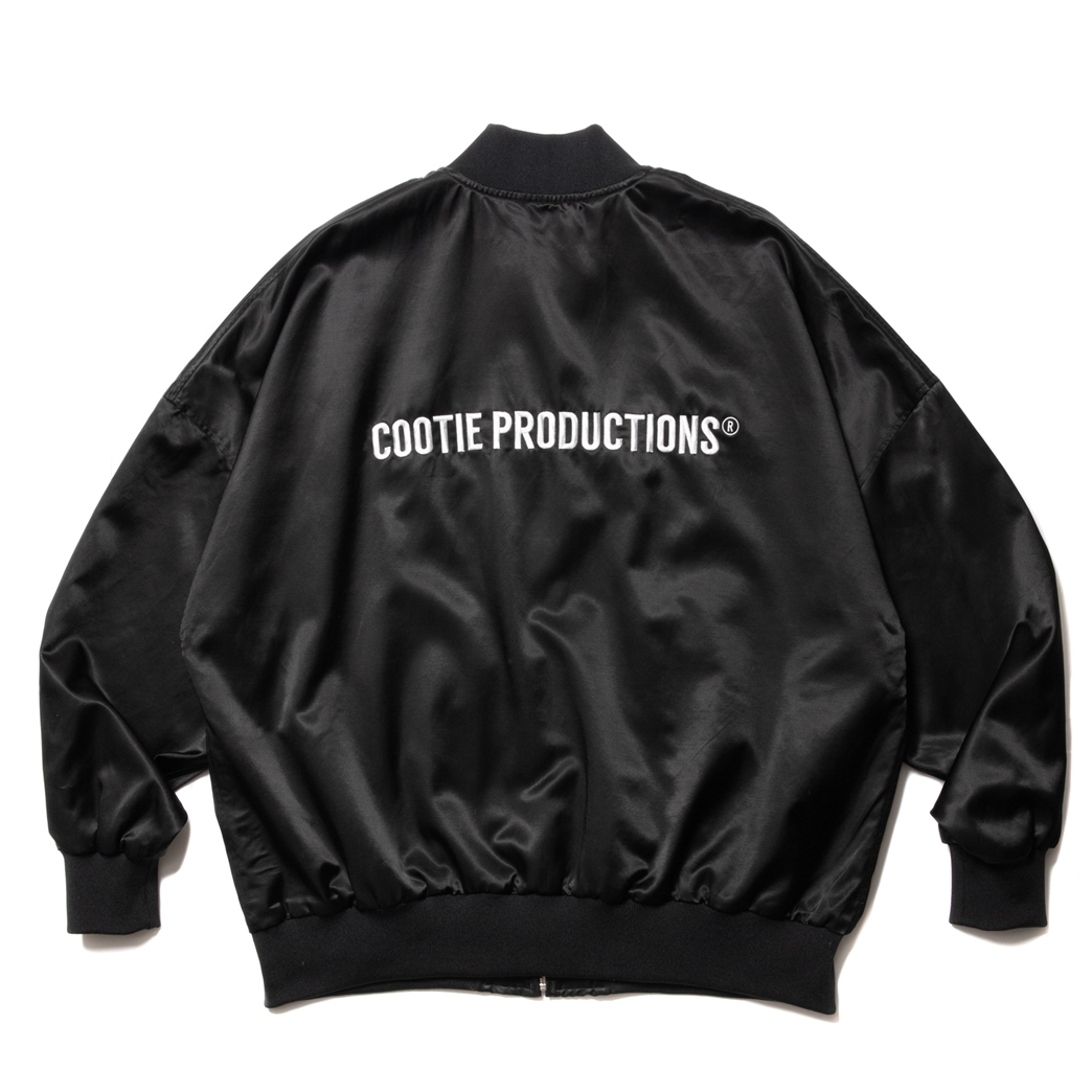 画像: COOTIE PRODUCTIONS/C/R Satin Embroidery Blouson（Black）［サテンブルゾン-23春夏］