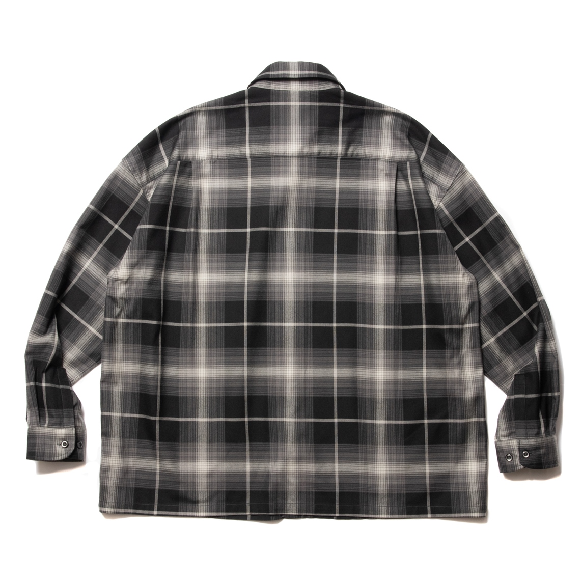 COOTIE PRODUCTIONS/R/C Ombre Check L/S Shirt（Black）［オンブレ