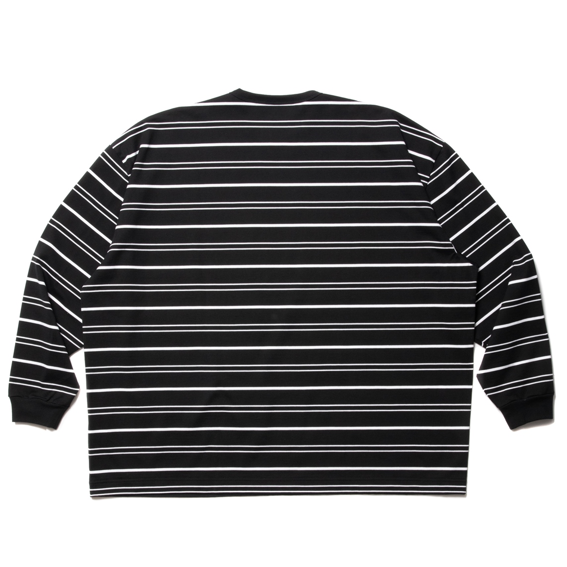 COOTIE PRODUCTIONS/Supima Border Oversized L/S Tee（Black ...