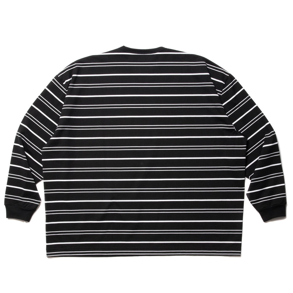 画像: COOTIE PRODUCTIONS/Supima Border Oversized L/S Tee（Black）［ボーダーオーバーサイズ長袖T-23春夏］