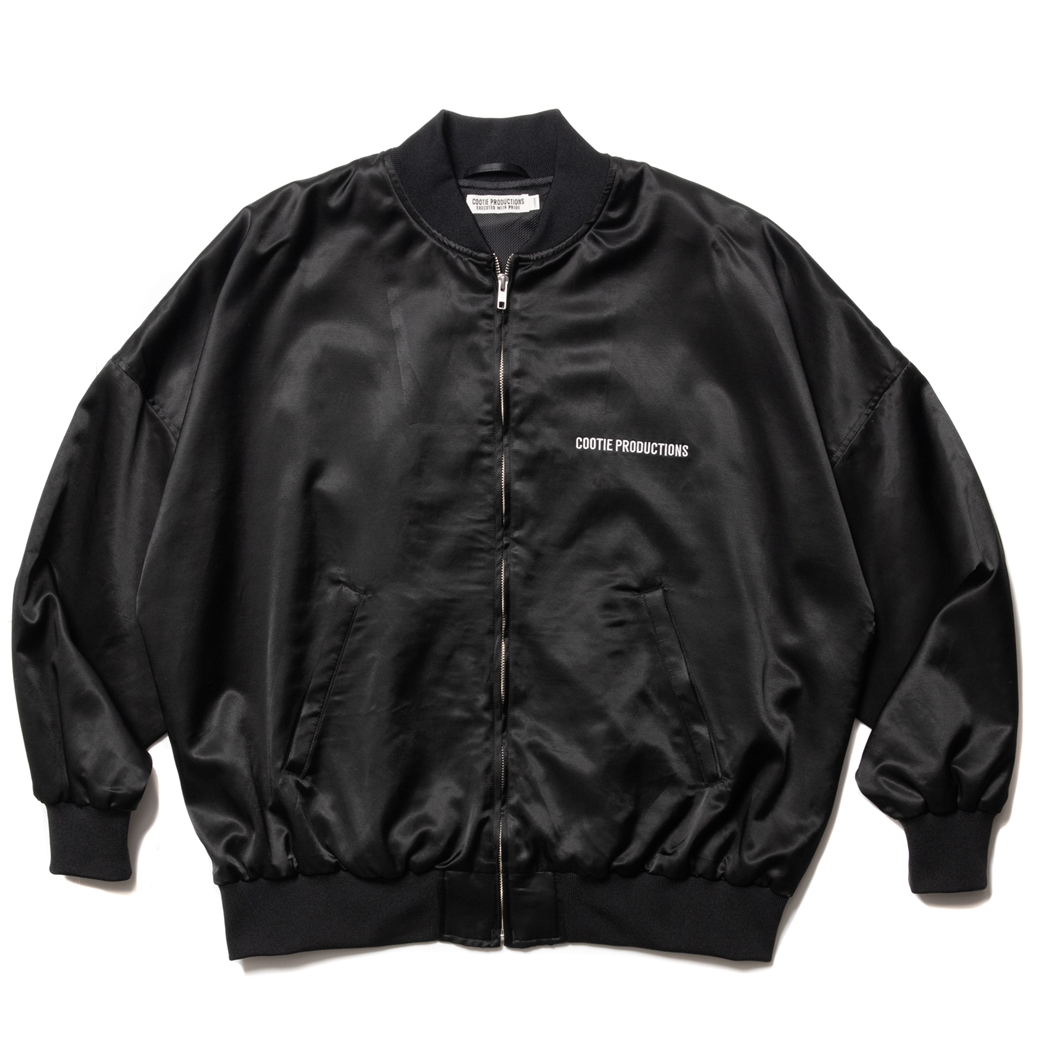 画像: COOTIE PRODUCTIONS/C/R Satin Embroidery Blouson（Black）［サテンブルゾン-23春夏］