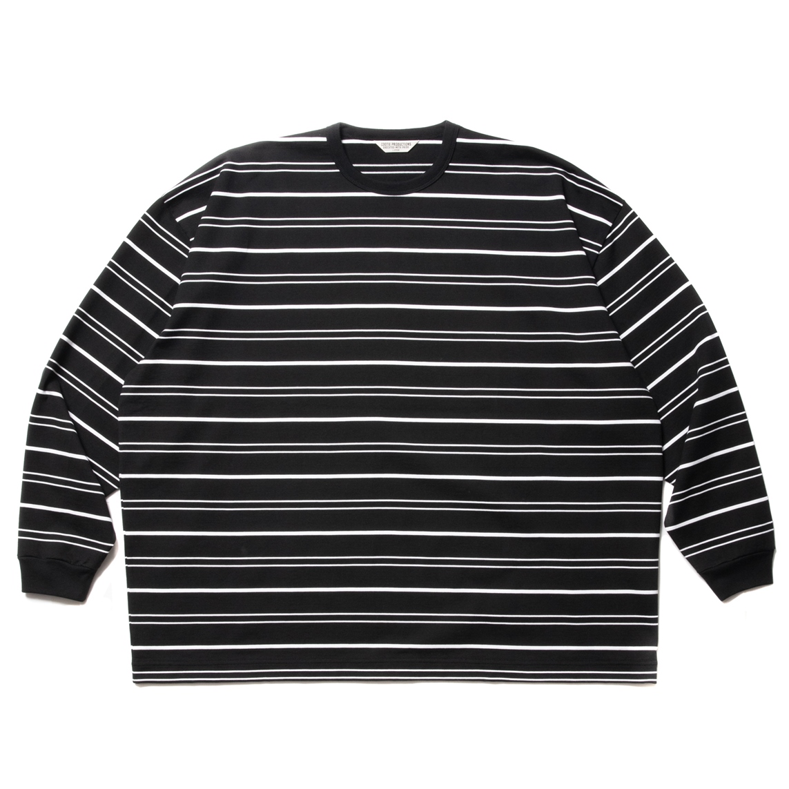 画像: COOTIE PRODUCTIONS/Supima Border Oversized L/S Tee（Black）［ボーダーオーバーサイズ長袖T-23春夏］