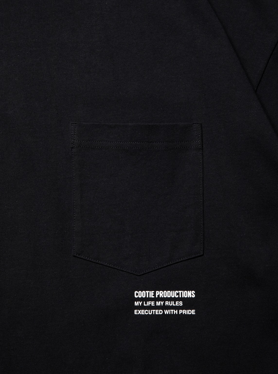 画像: COOTIE PRODUCTIONS/Open End Yarn Error Fit L/S Tee（Black）［エラーフィット長袖ポケT-23春夏］