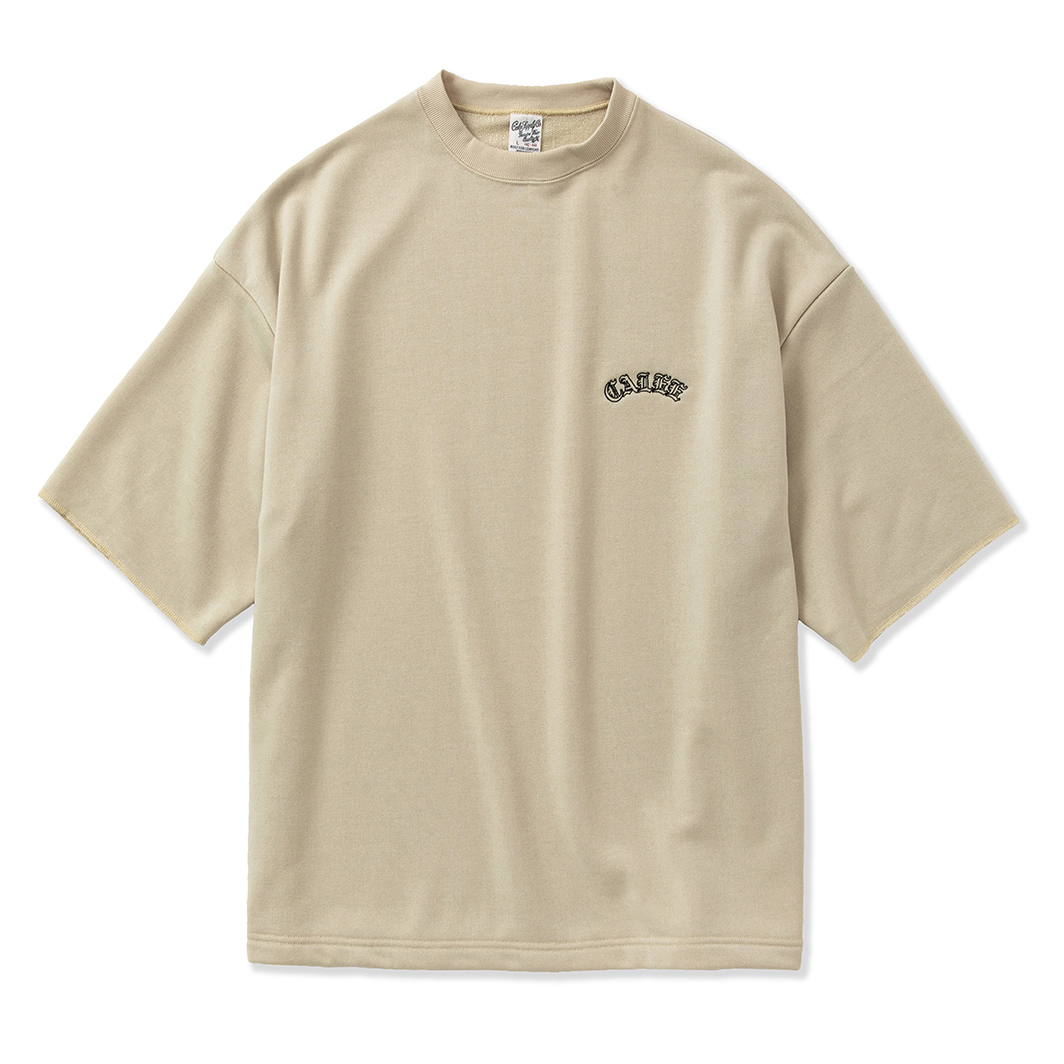 画像: CALEE/Aeroknot CALEE arch logo wide silhouette S/S cutsew（Beige）［ワイドシルエットカットソー-23春夏］