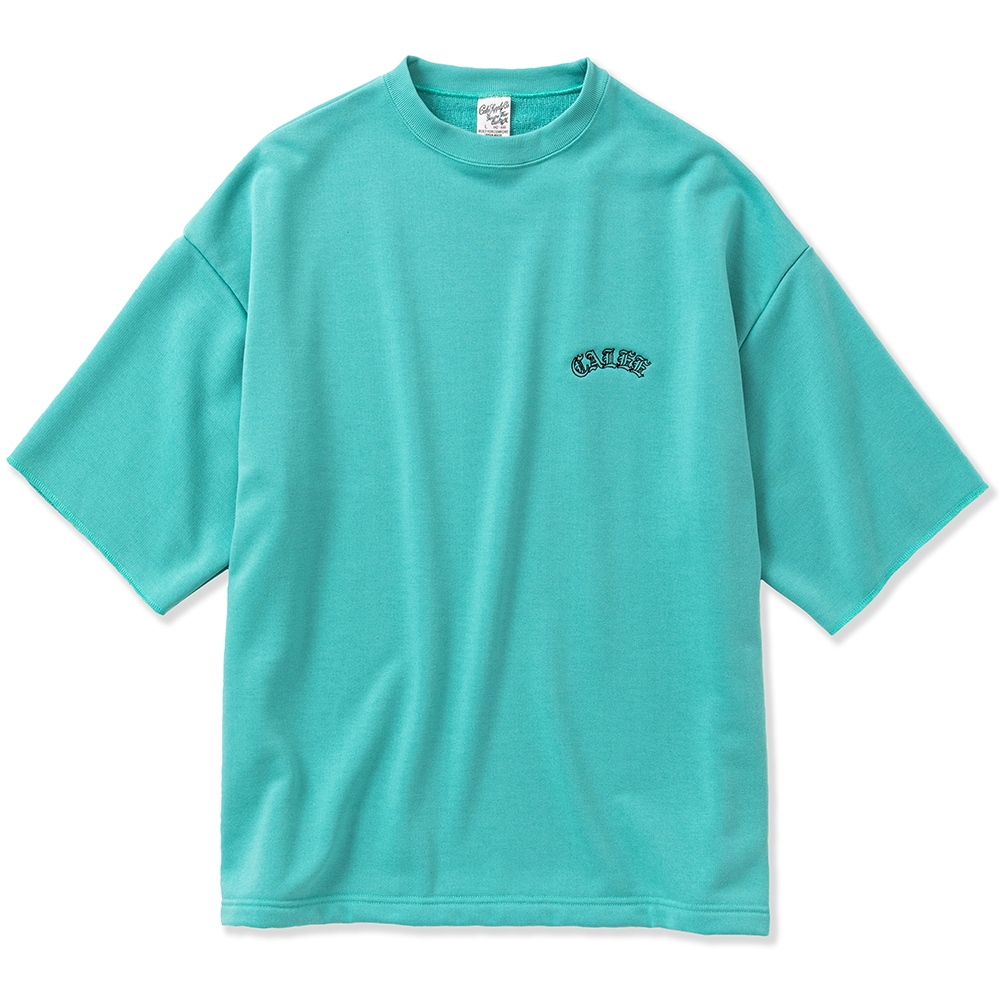 画像: CALEE/Aeroknot CALEE arch logo wide silhouette S/S cutsew（Turquoise Blue）［ワイドシルエットカットソー-23春夏］