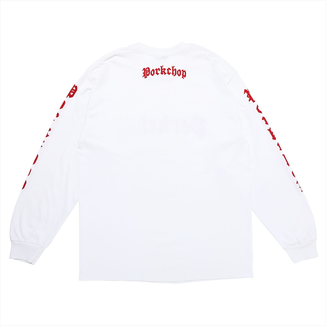 画像: PORKCHOP/O.E.POCKET L/S TEE（WHITE）［プリント長袖ポケT-23春夏］