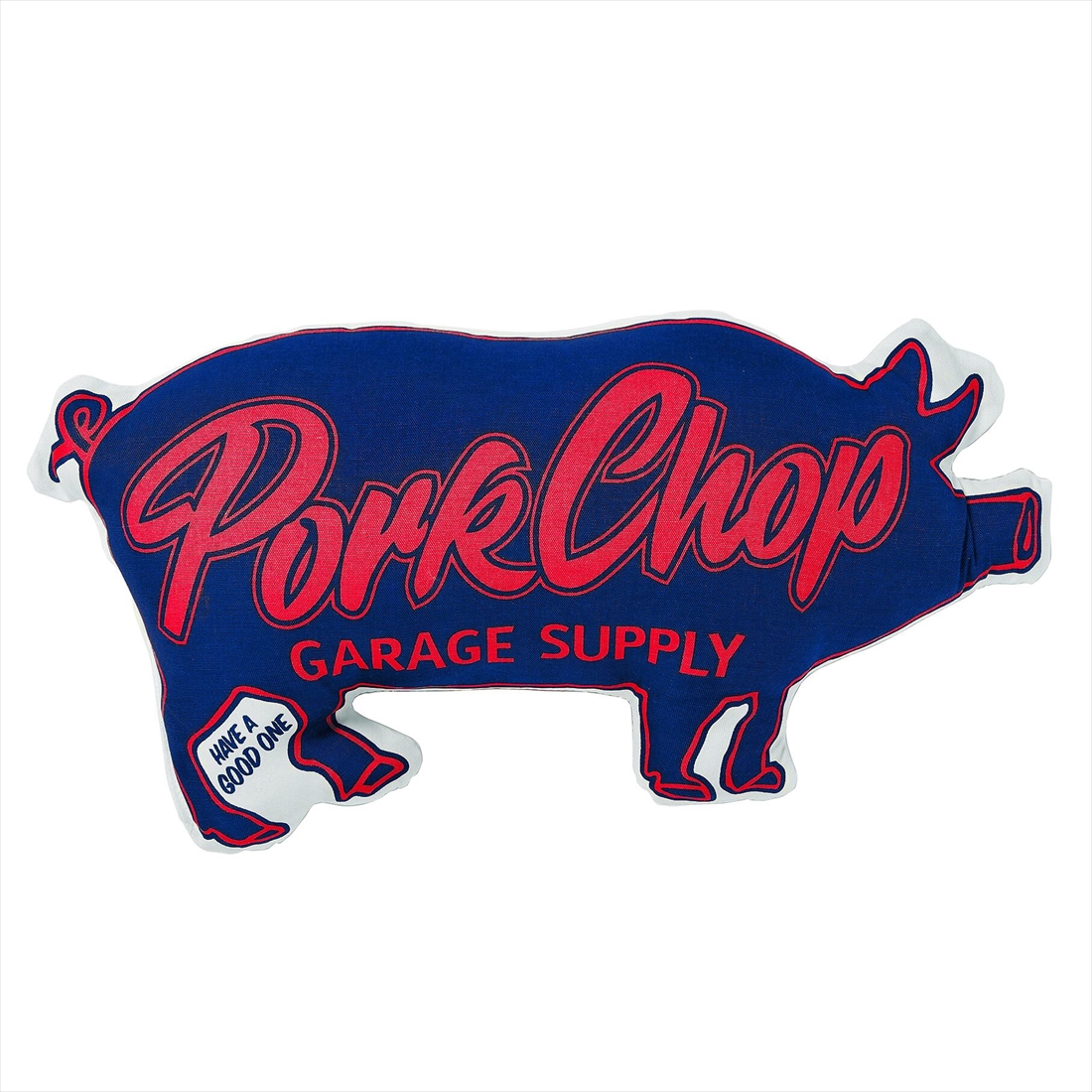 画像: PORKCHOP/PORK CUSHION（NAVY/RED）［ポーククッション-23春夏］