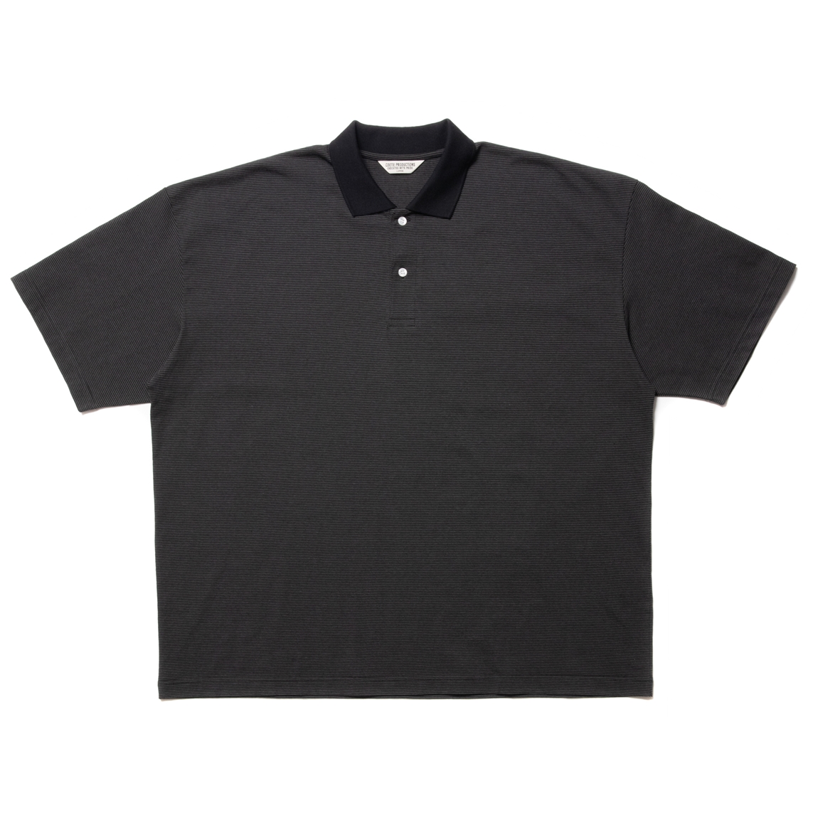 画像: COOTIE PRODUCTIONS/Open End Yarn Border S/S Polo（Black/Gray）［ボーダーポロ-23春夏］