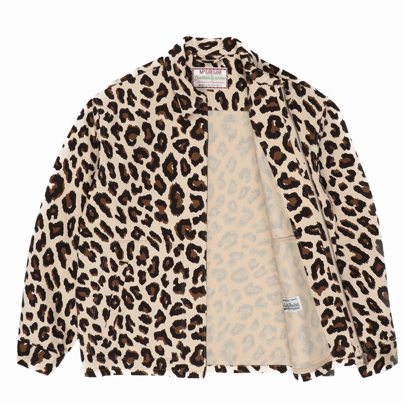 画像: WACKO MARIA/MCGREGOR / LEOPARD DRIZZLER JACKET（BEIGE）［レオパードドリズラーJKT-23春夏］