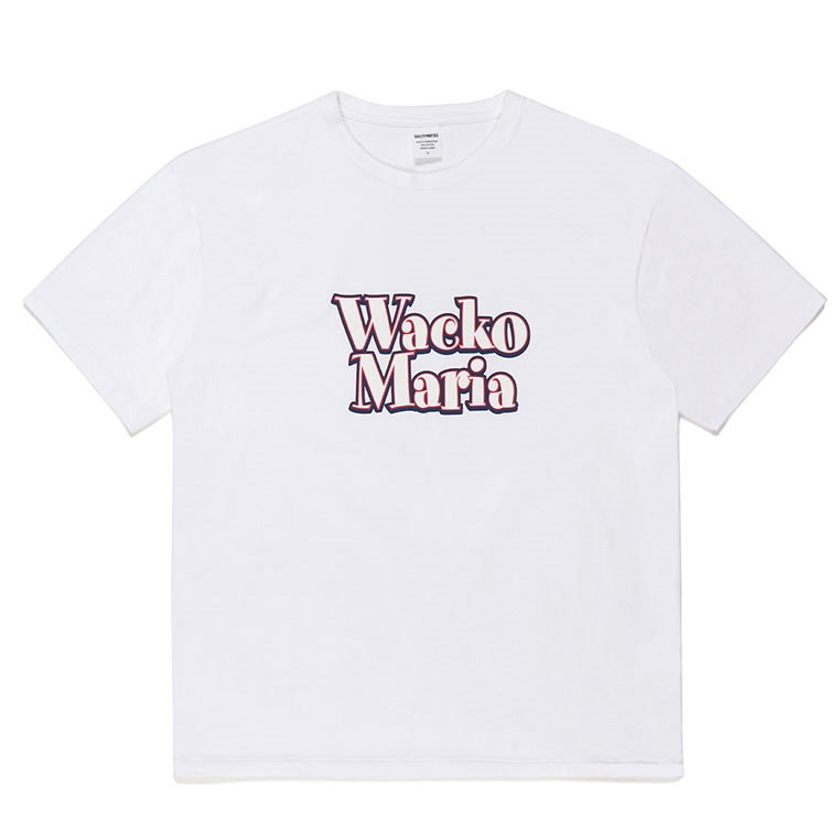 画像: WACKO MARIA/WASHED HEAVY WEIGHT T-SHIRT（WHITE）［プリントT-23春夏］