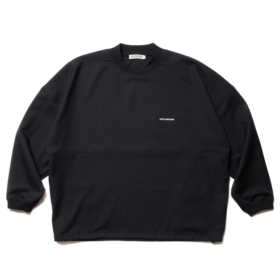 COOTIE PRODUCTIONS/Polyester Twill Football L/S Tee（Black