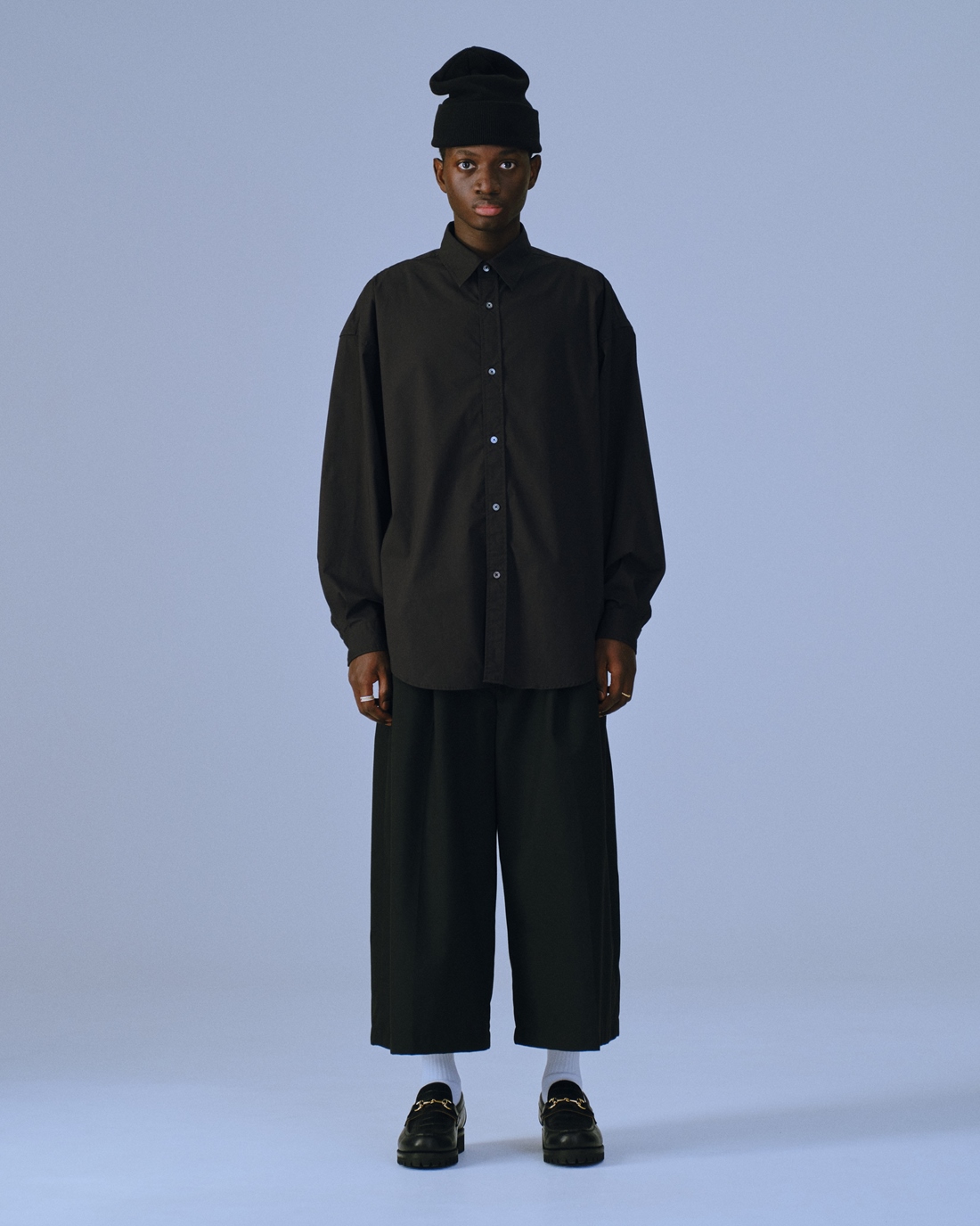 画像: COOTIE PRODUCTIONS/T/R Shin Cut Wide Easy Trousers（Black）［シンカットワイドイージートラウザース-23春夏］