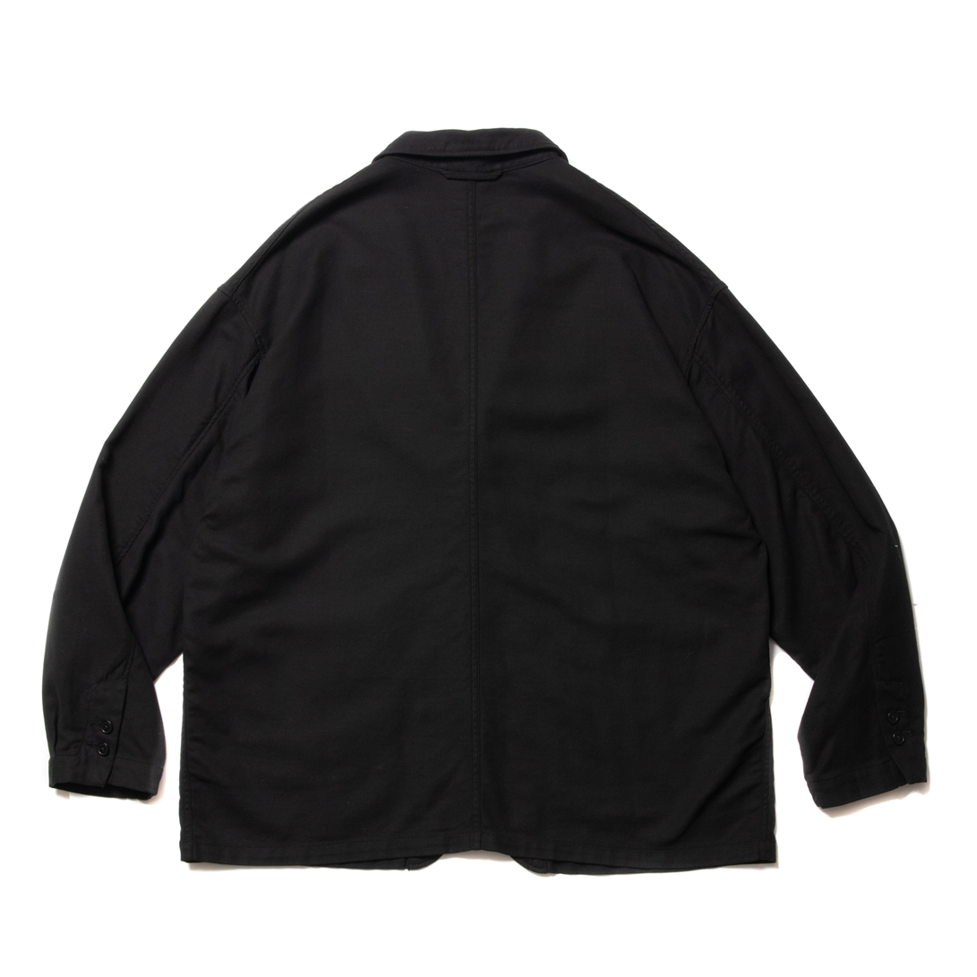 画像: COOTIE PRODUCTIONS/Garment Dyed Double Cloth Lapel Jacket（Black）［ラペルJKT-23春夏］