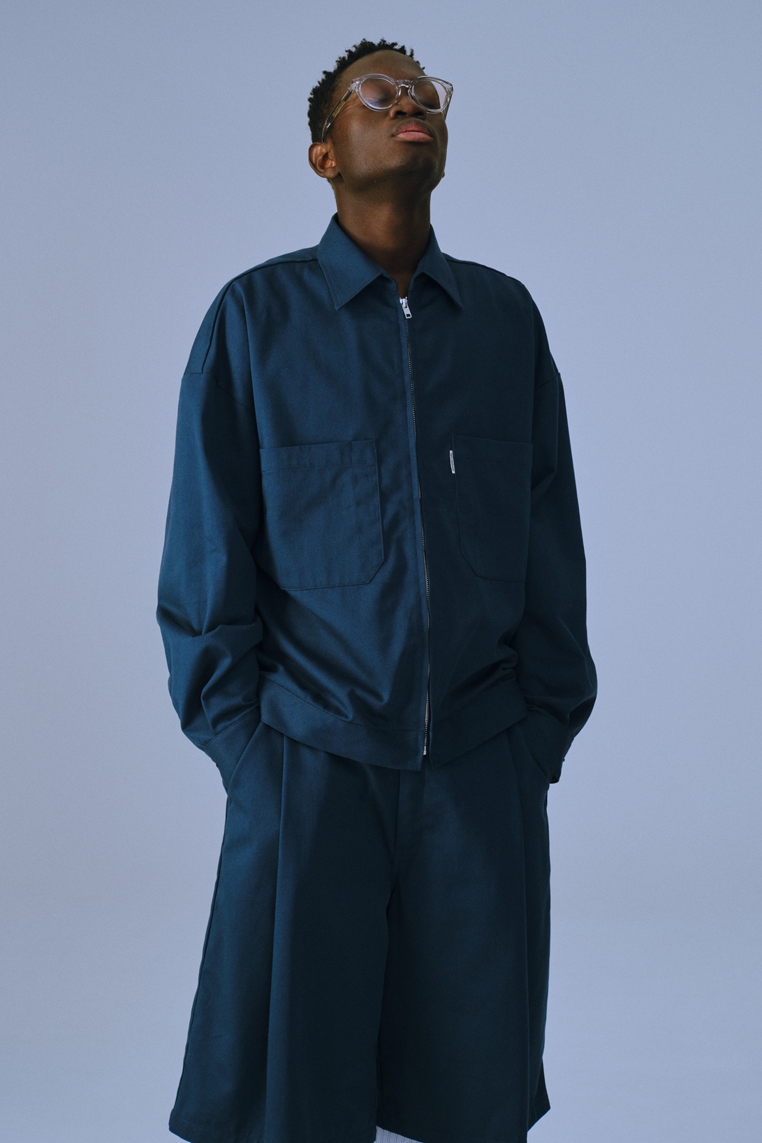 画像: COOTIE PRODUCTIONS/C/R Twill Work Jacket（Smoke Navy）［ワークJKT-23春夏］