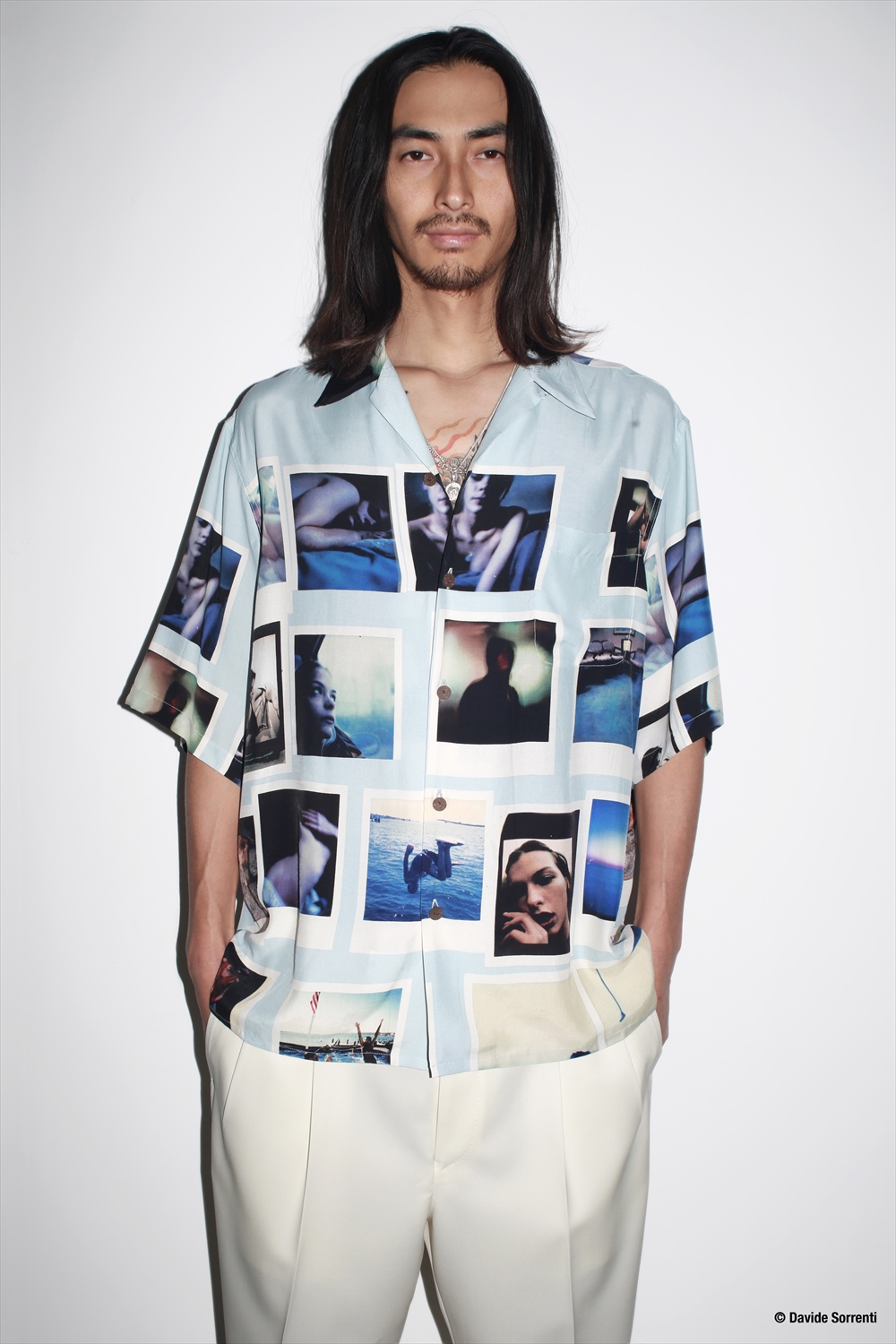 画像: WACKO MARIA/DAVIDE SORRENTI / HAWAIIAN SHIRT（BLUE）［ハワイアンシャツ-23春夏］