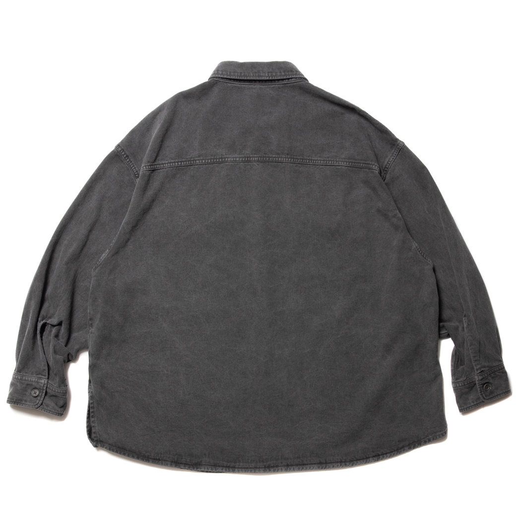 画像: COOTIE PRODUCTIONS/Pigment Dyed Hard Twisted Yarn CPO Jacket（Black）［ピグメントダイCPO JKT-23春夏］