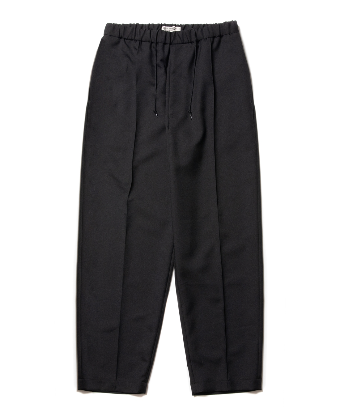 画像: COOTIE PRODUCTIONS/Polyester Twill Pin Tuck Easy Pants（Black）［ポリエステルツイルピンタックイージーパンツ-23春夏］