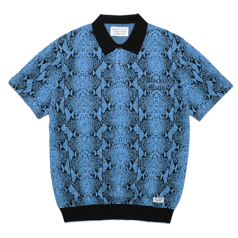 WACKOMARIA PYTHON KNIT POLO SHIRT ポロシャツ - ポロシャツ