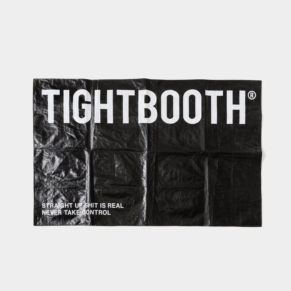 画像: TIGHTBOOTH/LOGO LEISURE SHEET（Black） 【30%OFF】［ロゴレジャーシート-23春夏］