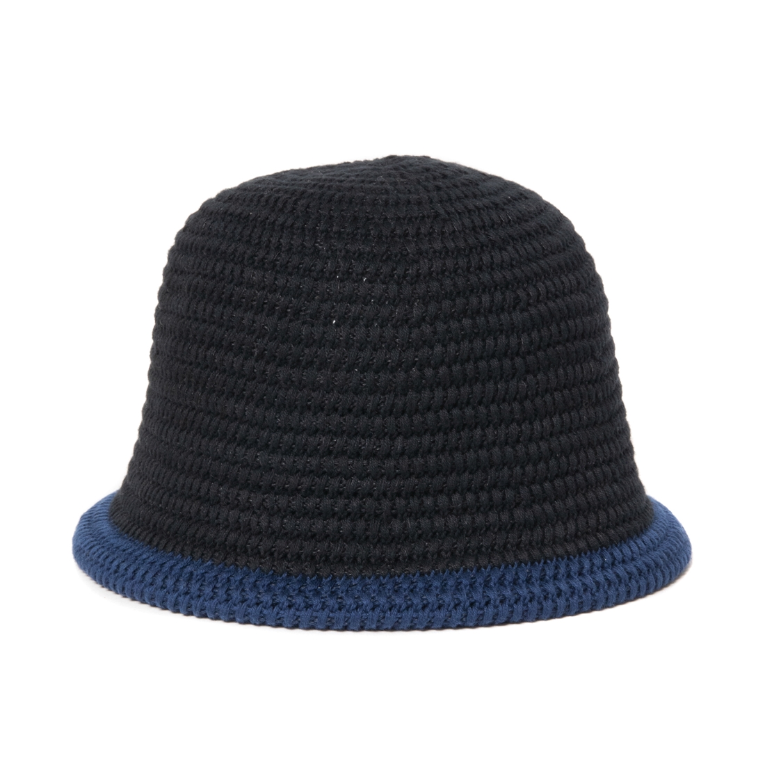 COOTIE PRODUCTIONS/Knit Crusher Hat（Black/Navy）［ニット 