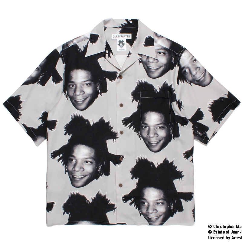 画像: WACKO MARIA/JEAN-MICHEL BASQUIAT / HAWAIIAN SHIRT（GRAY）［ハワイアンシャツ-23春夏］