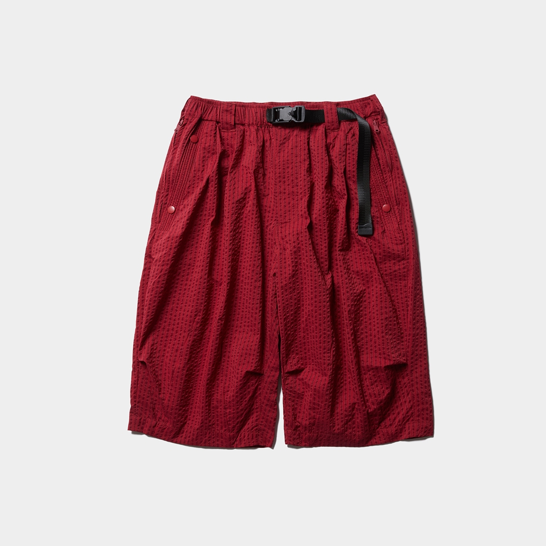 画像: TIGHTBOOTH/STRIPE SEERSUCKER BIG SHORTS（Red） 【30%OFF】［シアサッカービッグショーツ-23春夏］