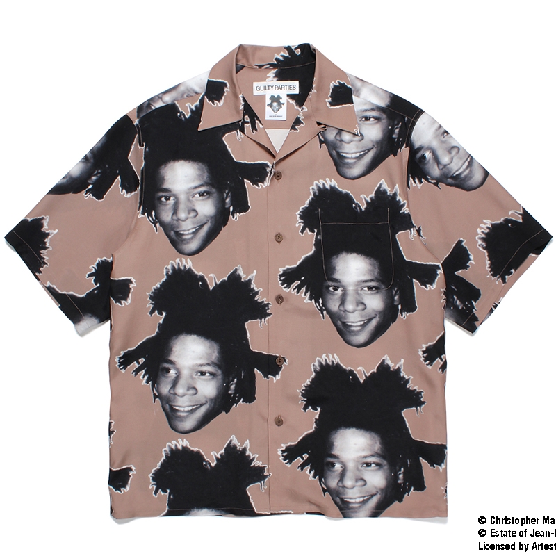 画像: WACKO MARIA/JEAN-MICHEL BASQUIAT / HAWAIIAN SHIRT（BROWN）［ハワイアンシャツ-23春夏］