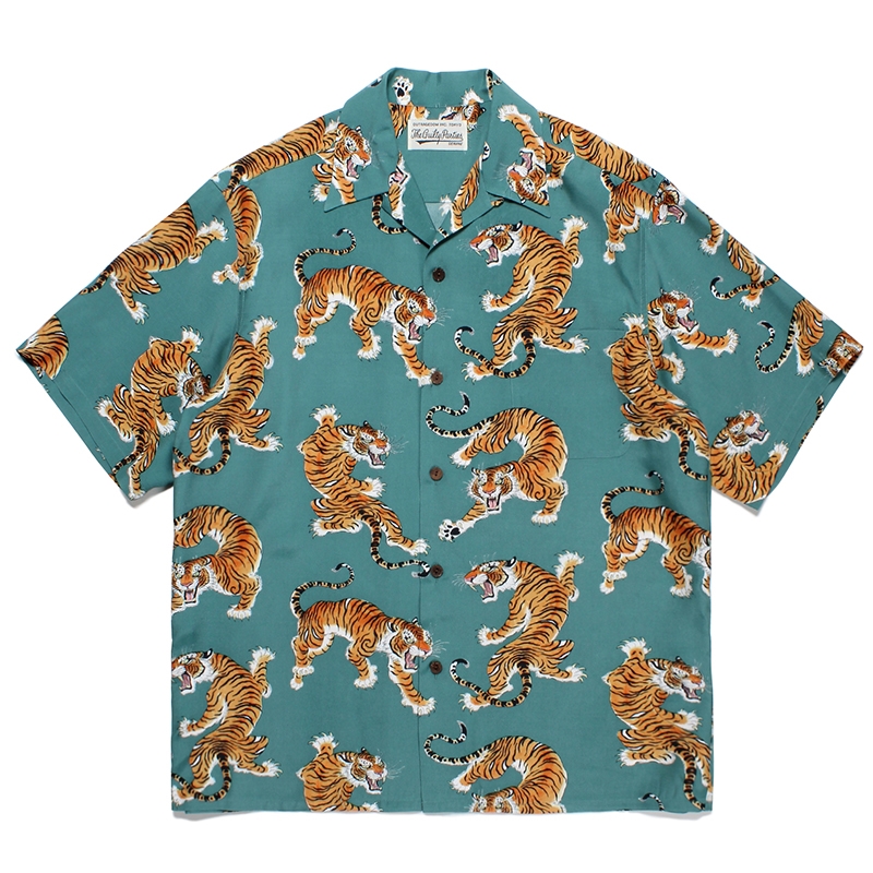 WACKO MARIA/TIM LEHI / HAWAIIAN SHIRT（GREEN）［ハワイアンシャツ ...