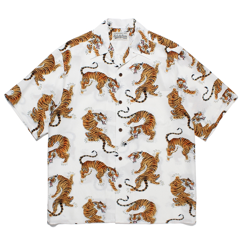 WACKO MARIA/TIM LEHI / HAWAIIAN SHIRT（WHITE）［ハワイアンシャツ ...