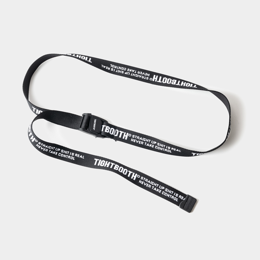 画像: TIGHTBOOTH/JACQUARD LOGO BELT（Black） 【30%OFF】［ジャガードロゴベルト-23春夏］