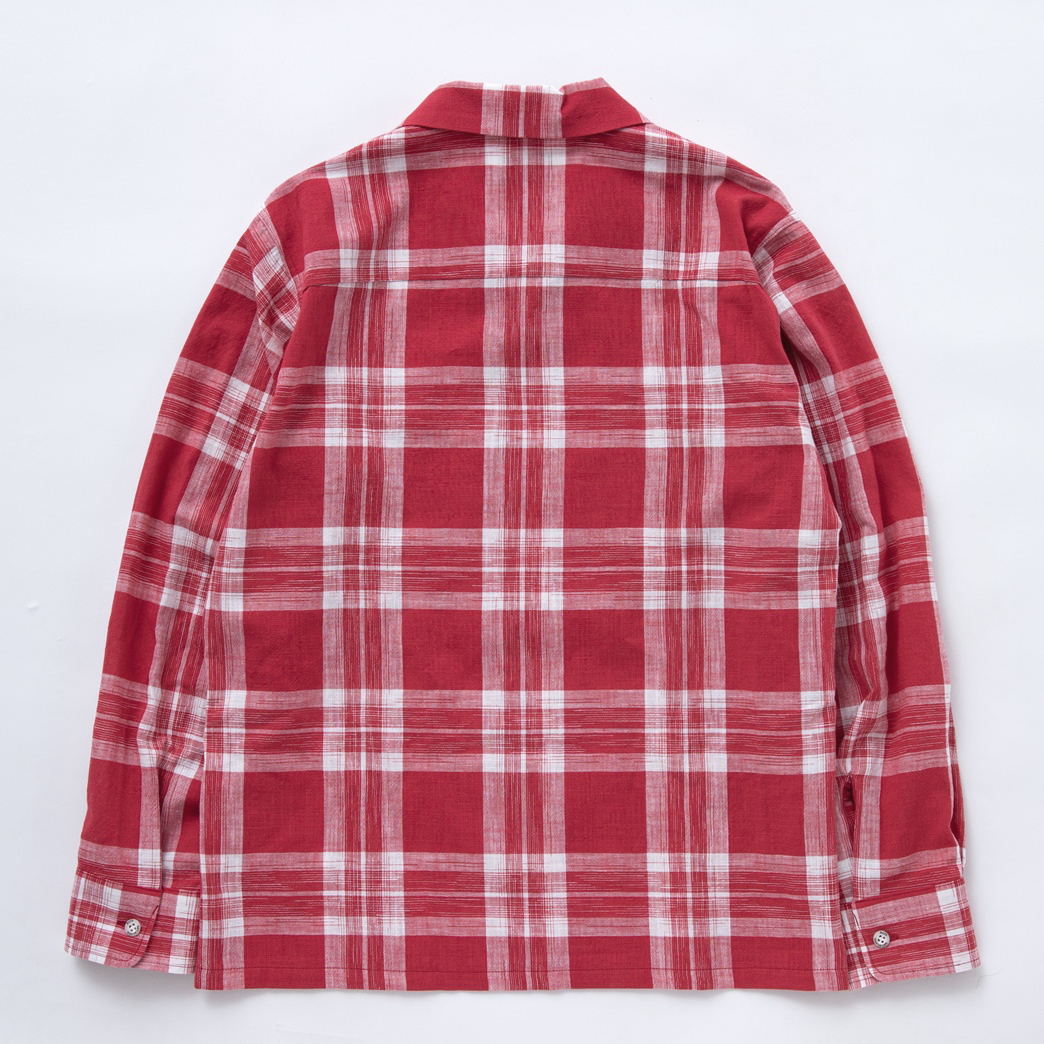 画像: RATS/COTTON CHECK SHIRT（RED CHECK）［コットンチェックシャツ-23春夏］