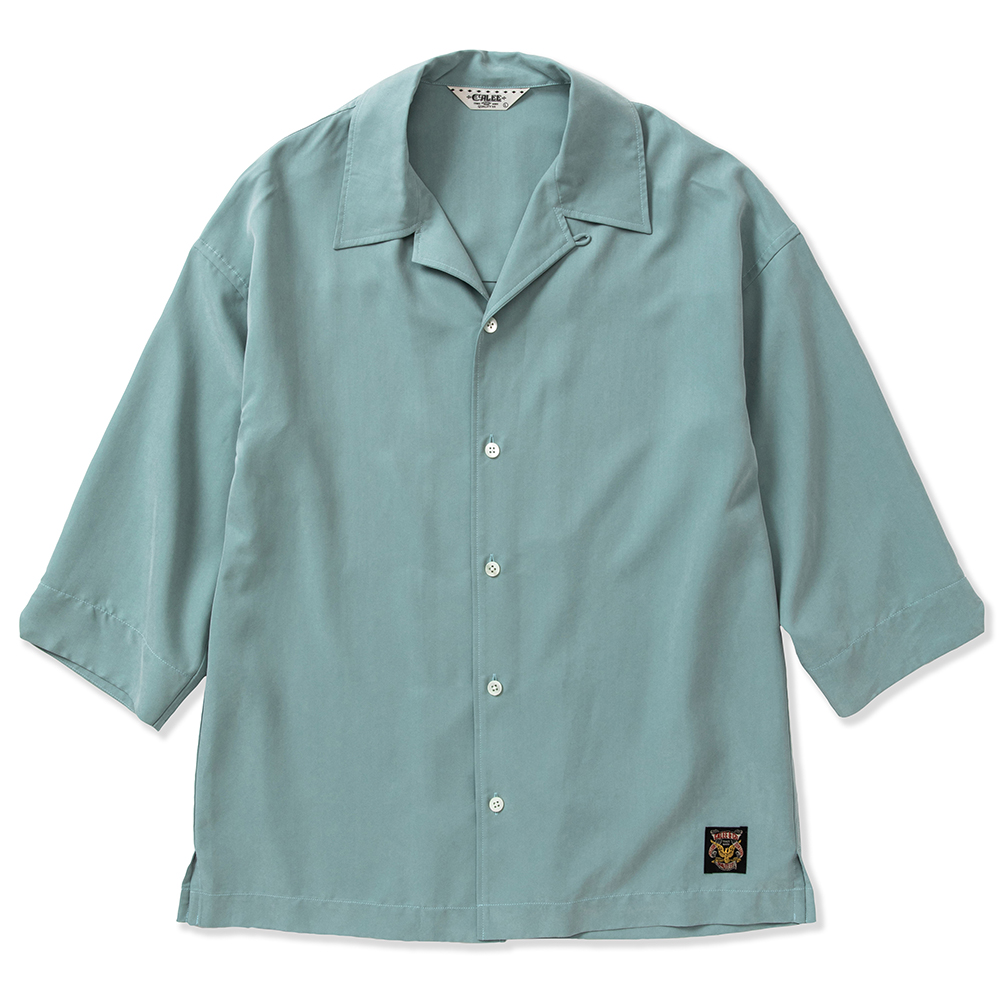 画像: CALEE/3/4 Sleeve R/P drop shoulder shirt（Lt.Blue）［ドロップショルダー7分袖シャツ-23春夏］