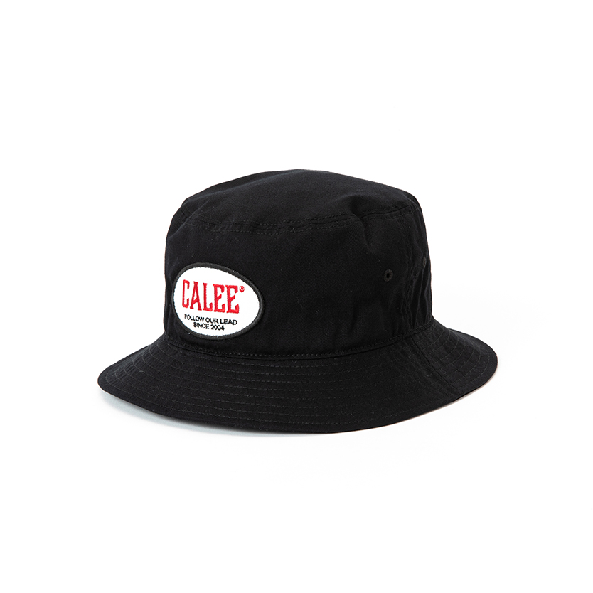 画像: CALEE/Wappen & Embroidery bucket hat -Type A-（Black）［バケットハット-23春夏］