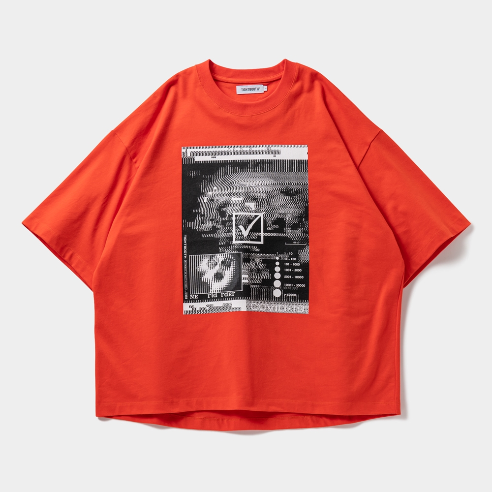 画像: TIGHTBOOTH/COVID-19 T-SHIRT（Orange） 【20%OFF】［プリントT-23春夏］