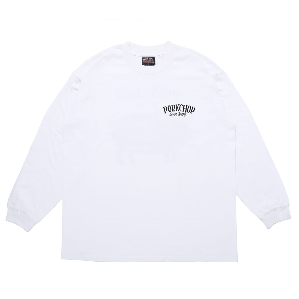 画像: PORKCHOP/PORK BACK L/S TEE（WHITE）［プリント長袖T-23春夏］