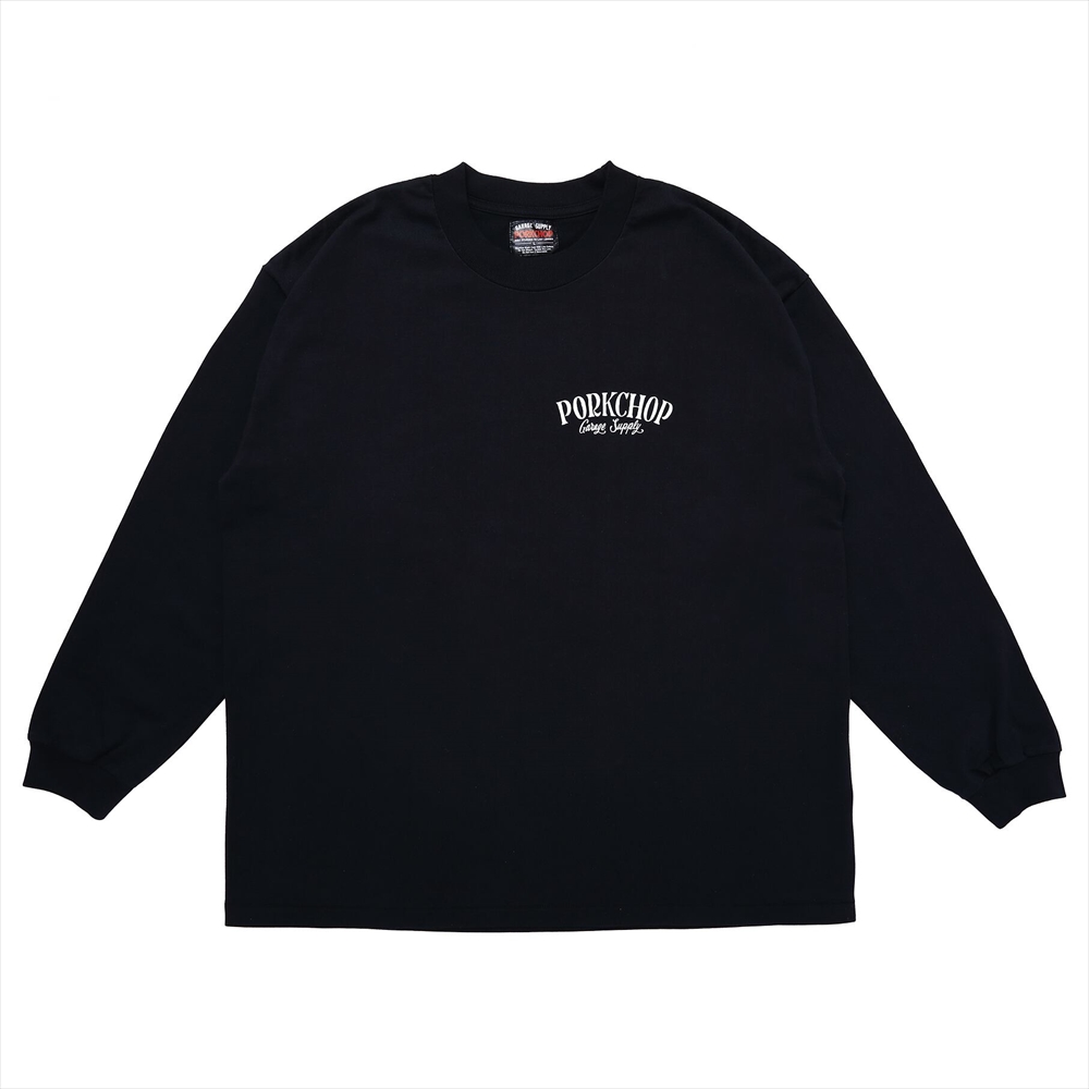 画像: PORKCHOP/PORK BACK L/S TEE（BLACK）［プリント長袖T-23春夏］