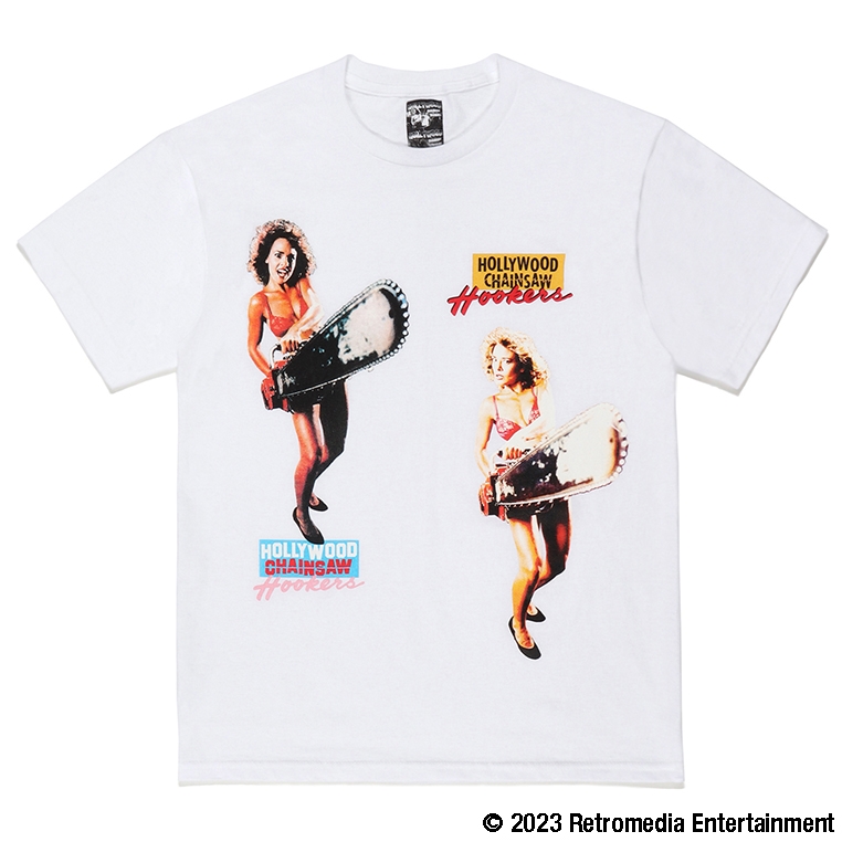 画像: WACKO MARIA/HOLLYWOOD CHAINSAW HOOKERS / T-SHIRT（WHITE）［プリントT-23春夏］