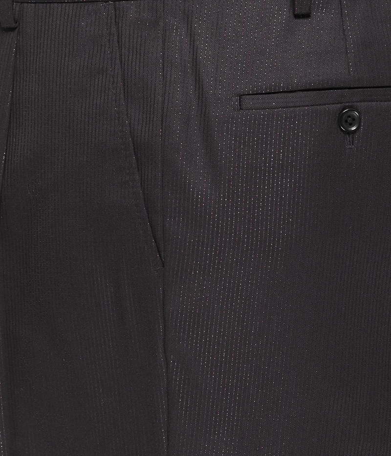 画像: WACKO MARIA/DORMEUIL / GLITTER PLEATED TROUSERS（TYPE-2）（BROWN）［ワンタックスラックス(TYPE-2)-23春夏］