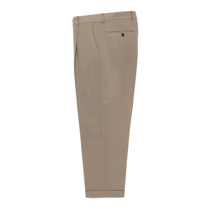 画像: WACKO MARIA/DORMEUIL / PLEATED TROUSERS（TYPE-2）（BEIGE）［ワンタックスラックス(TYPE-2)-23春夏］