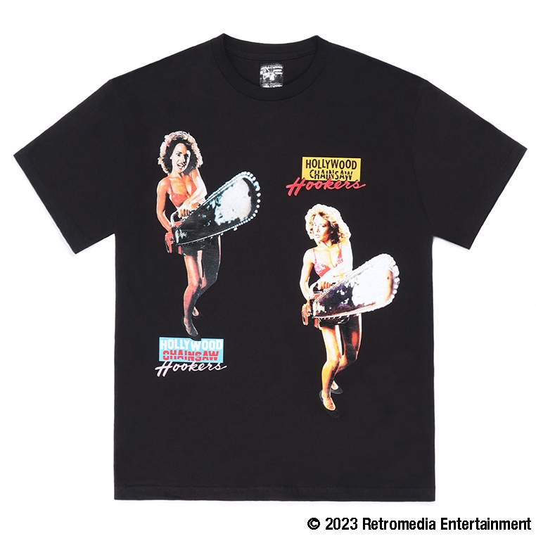 画像: WACKO MARIA/HOLLYWOOD CHAINSAW HOOKERS / T-SHIRT（BLACK）［プリントT-23春夏］