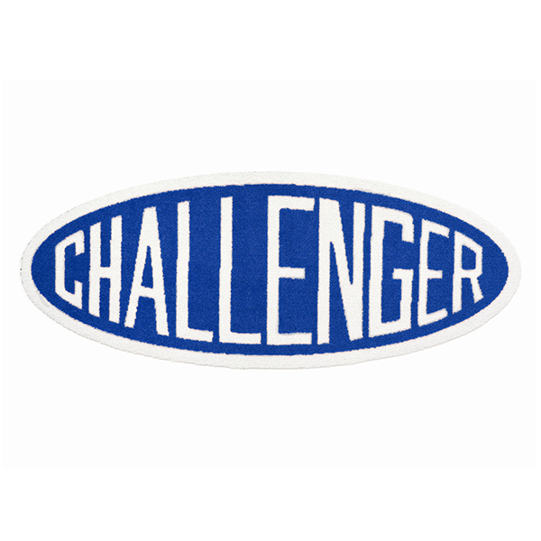 CHALLENGER/OVAL LOGO MAT（BLUE）［オーバルロゴマット-23秋冬］ - JONAS