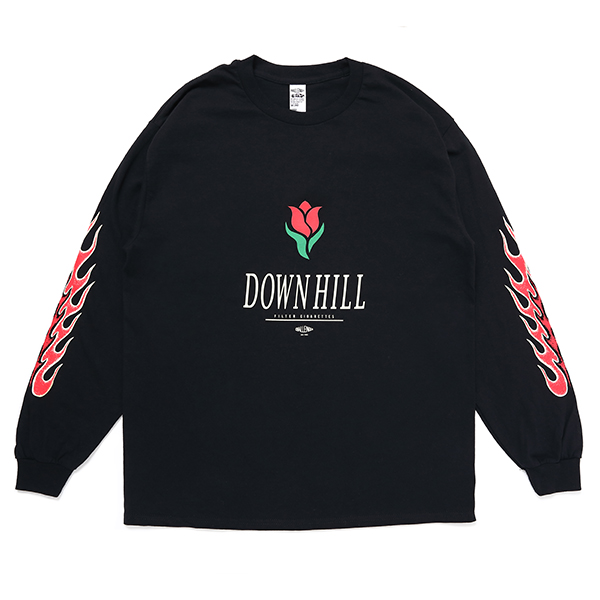 画像: CHALLENGER/L/S DOWNHILL TEE（BLACK）［プリント長袖T-23秋冬］