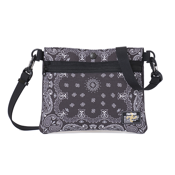 品揃え豊富で CHALLENGER/BANDANA SACOCHE（Gray）［バンダナサコッシュ-23 バッグ