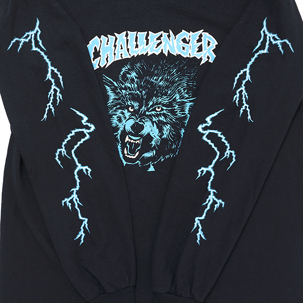 画像: CHALLENGER/L/S WOLF TEE（BLACK）［プリント長袖T-23秋冬］