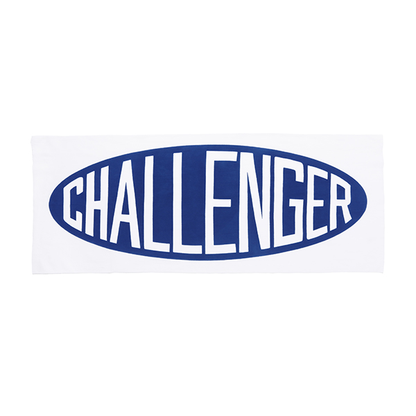 画像: CHALLENGER/OVAL LOGO TENUGUI（WHITE）［手ぬぐい-23秋冬］