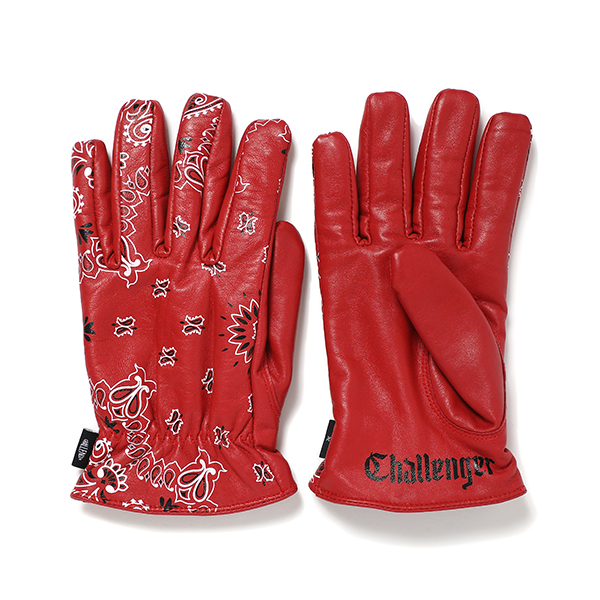 CHALLENGER BANDANA LEATHER GLOVE 新品 Lサイズ